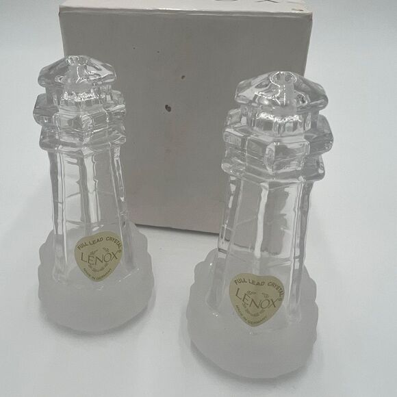 Lenox Other - Lenox Crystal Lighthouse Salt and Pepper Shakers with Box